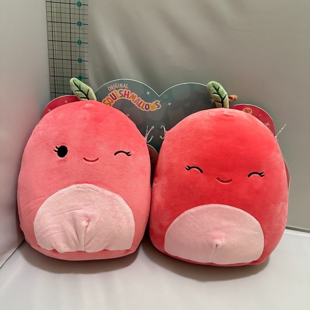 NWT Squishmallow 8" A Pair of CHERRY Loving Sweetheart Smiling Face